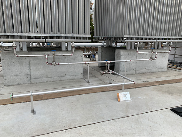 液化窒素供給設備:配管工事、非破壊検査②